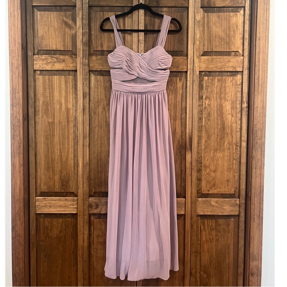 Mauve bridesmaid dress